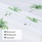 Tropical Palm Tree Tablecloth Summer Plants Bordered Vintage Rectangle Table Cover